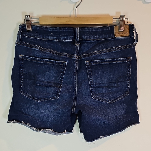 American Eagle Dark Blue Jean Shorts - Picture 4 of 9
